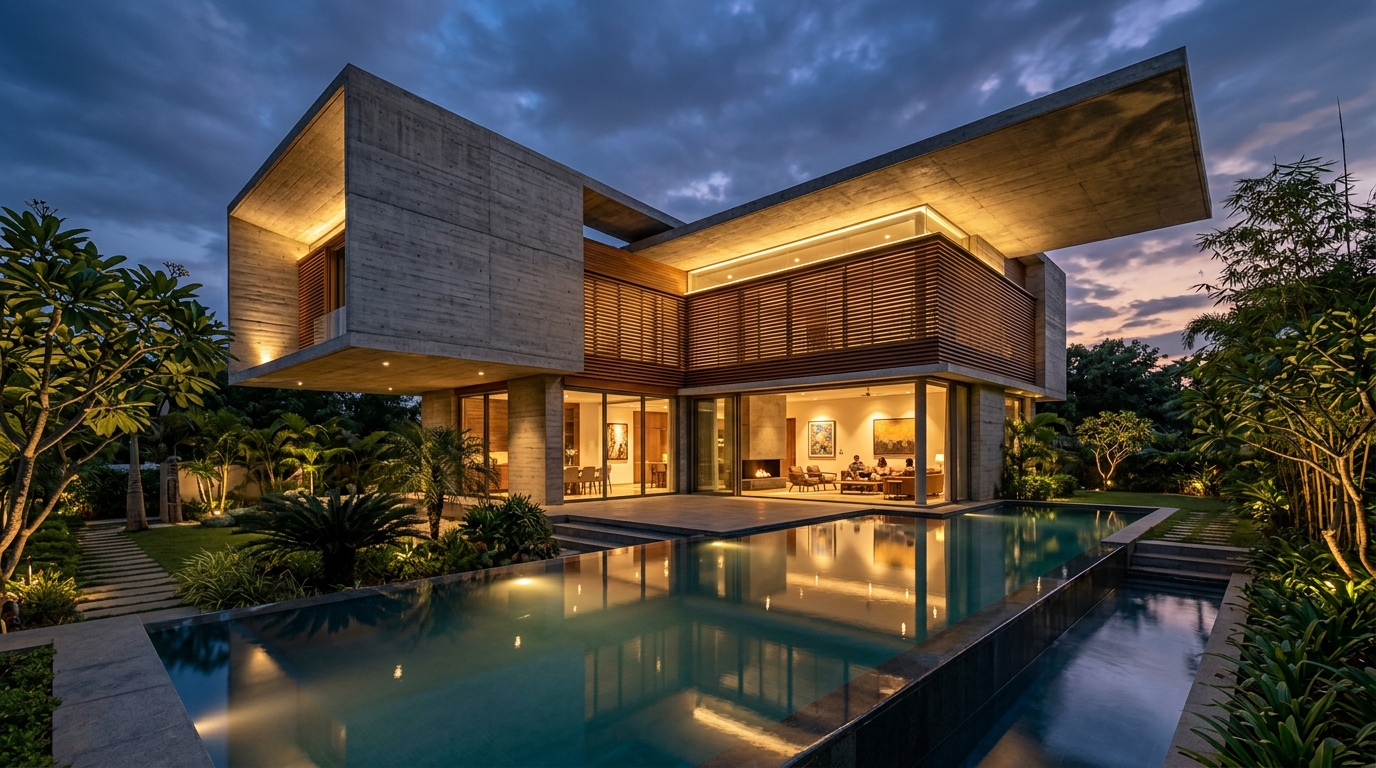 Krishna Construction - A Marriage of Structural Rigor & Spatial Emotion